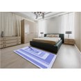 thumbnail image 5 of Ahgly Company Machine Washable Indoor Rectangle Transitional Light Slate Blue Area Rugs, 7' x 9', 5 of 7