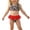 czb# Red253, variant on Huowey Baby Girl Summer Toddler 2 Piece Swimsuit Leopard Printed Bikini Sets Round Neck Top Ruffles Elastic Waiast Bottom Fashionable Swimwear Vacation Stylish Pool Beachwear,Yellow,12-18 Months