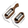 thumbnail image 6 of Chagetd Stainless Steel Cheese Grater with Wood Handle Sharp Blades Efficient Cheese Grating Tool for Cheese Chocolate Fruits Handheld Grater Spoon Grater, 6 of 8
