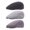 Dark Gray, variant on Beanie Hats for Unisex Gray 3 Pieces Newsboy Men's Hat Cotton Soft Stretch Fit Men Cap Cabbie Driving