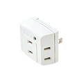 thumbnail image 1 of Elecom Power Tap Triple Tap Lightning Guard 3 Mouth White T-KTR01WH, 1 of 5