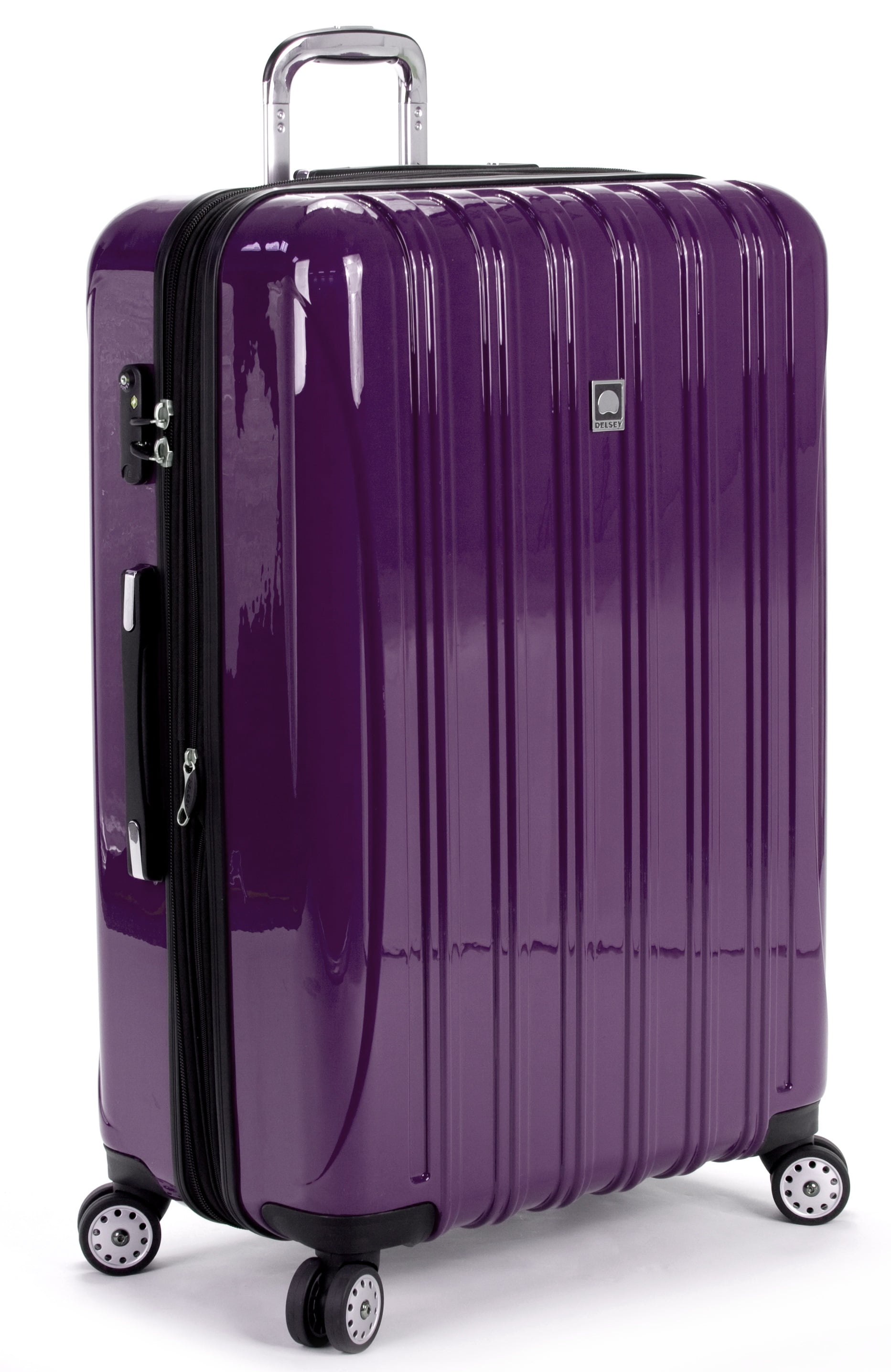 purple delsey luggage