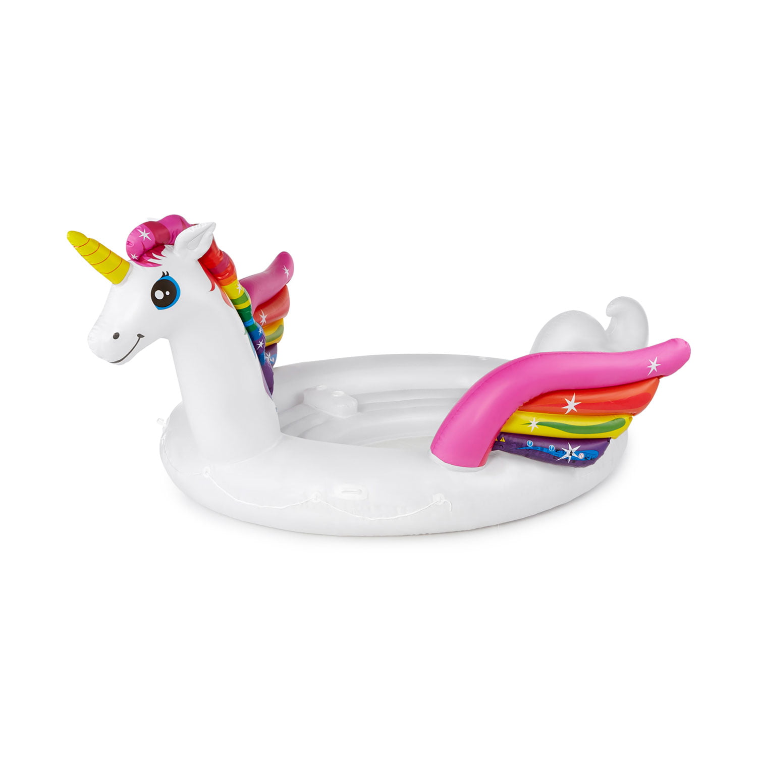 Giant Inflatable Unicorn Pool Float With Air Pump Summer Outdoor Swimming 225CM 