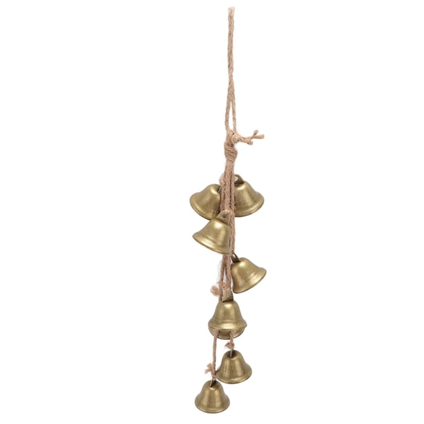 Campanas de Viento, 8 Campanas Decorativas, Cuentas de Madera, Campana Colgante para Templo, Decretacia Fengshui, Colgante de Campana, Pieza de Exhibicio, Campanillas
