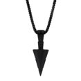 thumbnail image 4 of Collar de hombre con flecha. Accesorios para hombre de acero inoxidable. Joyas y complementos. Collar con diseño elegante. Cadena de hombre para uso diario. Joyas para hombre (3 piezas), 4 of 4