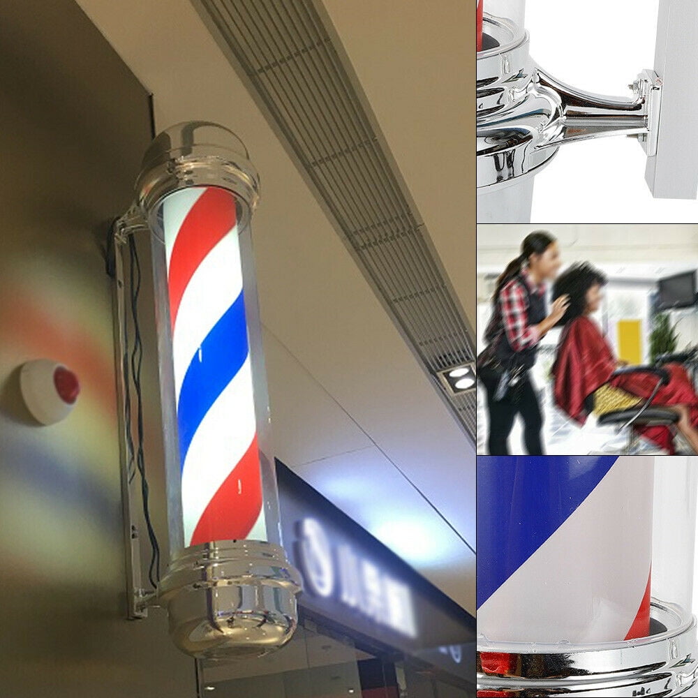 Barbers Hairdressing Outdoor Advertising sign Reflective Barbers Pole Sign 