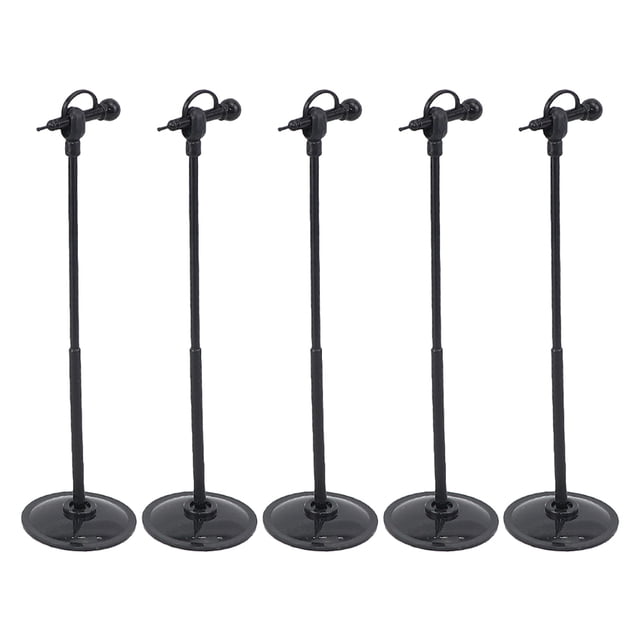 Miangastore 5 Pcs Modèle de Microphone Miniature pour Poupées de Maison de Poupée Modèles d'Instruments de Musique pour Chanter Raconter des Histoires Décorations de Maison de Poupée