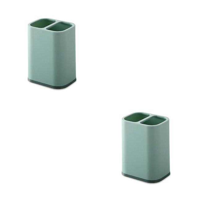 Bearachild Soporte de almacenamiento para palillos, tenedor, cucharas, espátula, organizador de vajilla, drenaje, Simple, moderno, hogar, comedor, Hotel, Verde 2piezas Bearachild CBP185433