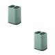 thumbnail image 3 of Injueey Caja de soporte de almacenamiento de palillos, rejillas dobles, cucharas, espátula, organizador, drenaje Simple para baño, cocina, comedor, Verde 2piezas Injueey CBP185433, 3 of 6