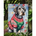 thumbnail image 3 of German Wirehaired Pointer Christmas Garden Flag 11.25 in x 15.5 in, 3 of 5