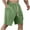 Olive Green, variant on ZQUUVOU Men's Casual Shorts Classic Fit Breathable Lightweight Solid Color Pocket Drawstring Shorts Olive Green