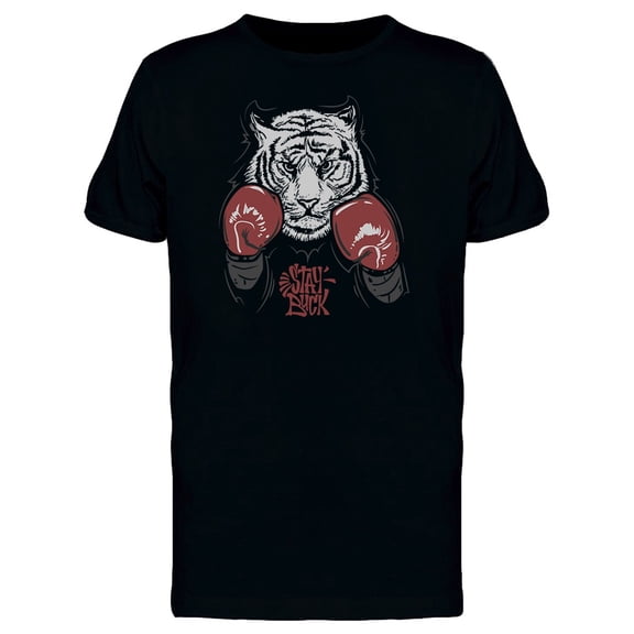 Tiger In Boxing Gloves Tee Men's -Image by Shutterstock