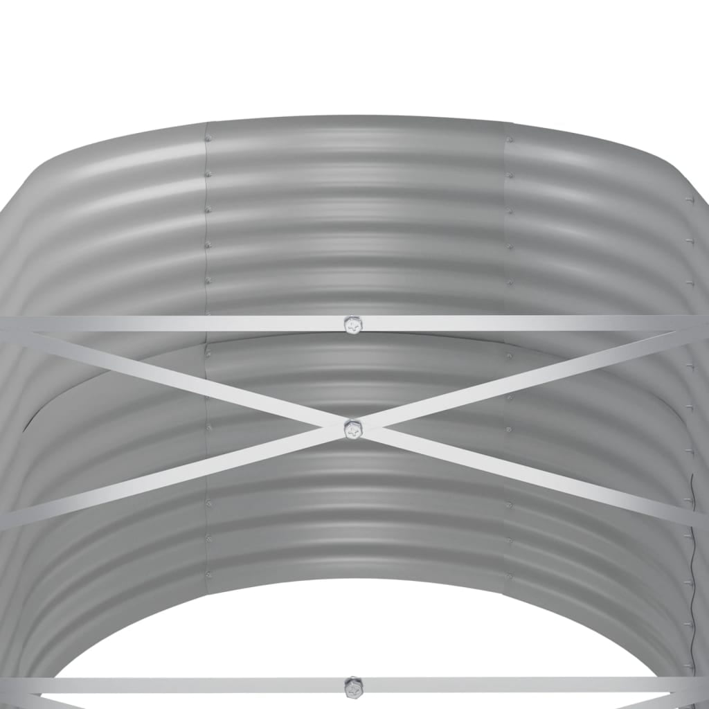 vidaXL Garden Raised Bed Powder-coated Steel 59.8"x31.5"x26.8" Anthracite