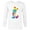 White, variant on Disney Mickey Mouse Rainbow Tie Dye - Long Sleeve T-Shirt for Men- Customized-White