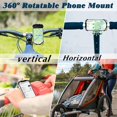 thumbnail image 3 of Bike Phone Mount - Phone Holder for Bike, Phone Stand for Motorcycle, Silicone Phone Holder for Handlebar fits iPhone, Samsung, Huawei, GPS, Adjustable Rotation Phone Mount for Bike, Stroller, 3 of 8