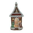 thumbnail image 4 of LED Lighted Gingerbread House with Christmas Tree and Candy Cane - 18.5", 4 of 8