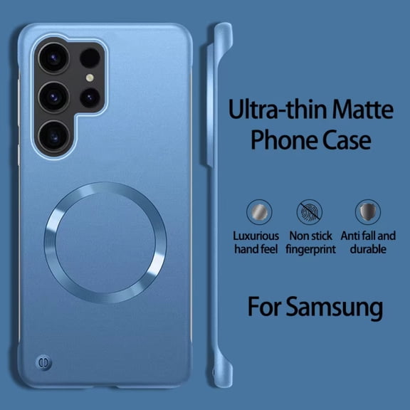 For Magsafe Frameless Hard PC Magnetic Case for Samsung Galaxy S25 Ultra