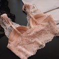 thumbnail image 5 of hotojiny Women's Bra Cute Lace Bralette Padded Underwire Everyday Bra Wide Strap Full Coverage Comfortable Bra, 5 of 7