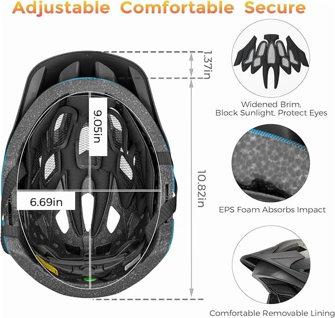 ROCKBROS Bicycle Helmet Kids Helmet Full Face Safety Helmet Removable Helmet Chin All-Round Ventilation Holes with Adjustable Brim for Kids Age 5-12