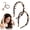 Amber 2pcs, variant on Silicone U Shape Tooth Comb Headband for Women, Zig Zag High Cranium Design, Non Slip Reversible Hair Band with Teeth, Spring Headbands for Women