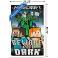 thumbnail image 3 of Minecraft - Beware Of The Dark Wall Poster, 22.375" x 34", Framed, 3 of 3