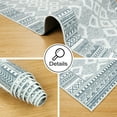 thumbnail image 5 of Area Rugs For Living Room Dark Grey Dining Room Rugs For Under Table Washable Neutral Area Rugs Low-Pile Ultra-Thin Distressed Entryway Rugs Indoor Throw Carpet For Bedroom Nursery, 5 of 8