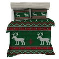 thumbnail image 2 of MAWCLOS Coverlet Set Printed Quilt Sets 3 Pieces Christmas Microfiber Bedspread Lightweight Comforter Breathable Ultra Soft With 2 Pillowcases Style A Queen, 2 of 3