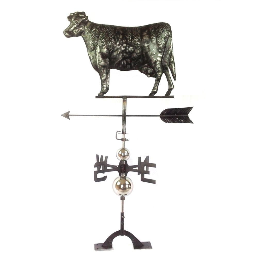 Antiqued black Cow Weathervane by Urban Port by The Urban Port