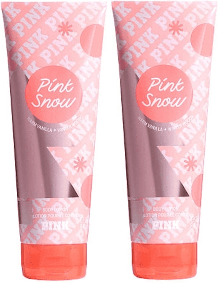 Victoria's Secret/PINK Pink Snow Body Lotion 8 fl. oz. set of 2