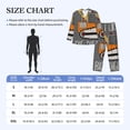 thumbnail image 4 of Logiee I Like Big Digger Print Mens Long Sleeve Pajama Set,Notched Collar Pajamas for Men, Men's Sleepwear,Mens Sleepwear with Pockets & Button Down-Medium, 4 of 7