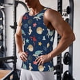 thumbnail image 5 of Vsdgher Sea Creatures Men's Workout Tank Tops Sleeveless Gym Shirt Quick Dry Fitness Bodybuilding Sleeveless T Shirt-4X-Large, 5 of 7
