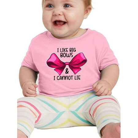 

I Lkke Big Bows T-Shirt Infant -Smartprints Designs 24 Months
