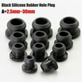 thumbnail image 1 of Silicone Rubber Snap-on Hole Plug 2.5mm~30mm Black Blanking End Caps Tube Pipe, 1 of 5