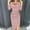 Pink, variant on Wedding Guest Dresses,Prom Dresses Women Fashion V-Neck High Slit Bodycon Dress Long Sleeve Party Dresses Maxi Dresses,Formal Dresses,Graduation Dress Black Dress 2XL