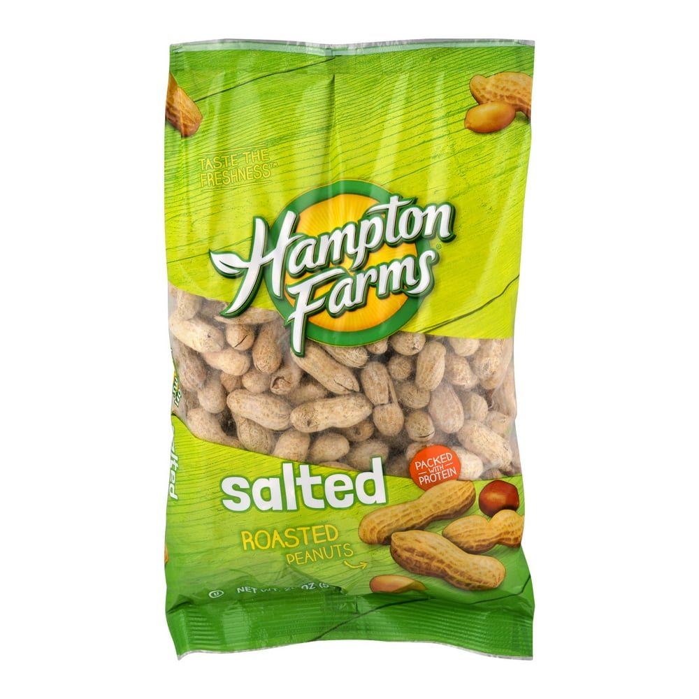 Hampton Farms Roasted Salted Peanuts, 20 Oz.