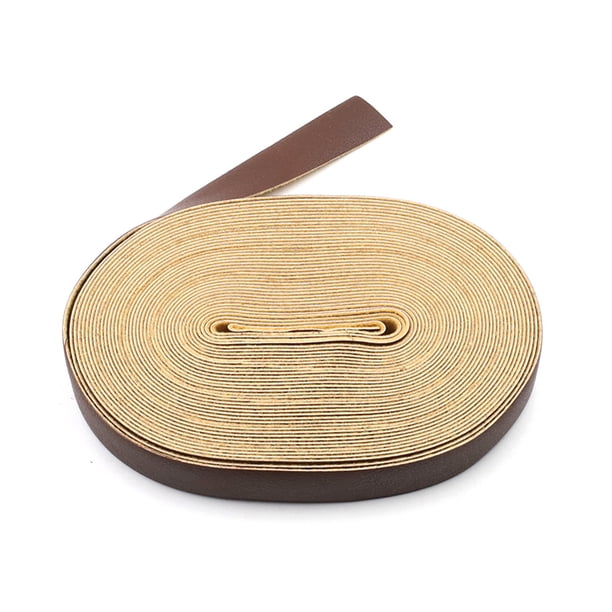 Correa de cuero flexible suave Cinturón decorativo Haciendo lealcraft carry banda Crossbody Messenger Pack DIY Crafting Accesories 10m Café ligero Kearding HA010555-02