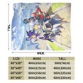 thumbnail image 3 of Genshin Impact Bed Blanket Air Conditioner Quilt Ultra Soft Flannel Blanket All Season Fuzzy Blanket Reversible Fluffy Plush Blanket 40"X30", 3 of 8