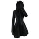 thumbnail image 2 of Vestido largo con cordones y mangas largas para mujer: vestido mini ajustado en dos tonos contrastantes, poliéster, estilo casual chic, apto para todas las estaciones, 2 of 7