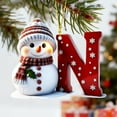 thumbnail image 3 of 1Pc 26 Letters Snowman Ornaments,Snowman Christmas Ornaments, Christmas Letter Ornaments,Cute Flat Christmas Tree Letter Decoration Personalized Hanging Pendant, Indoor Diy Hanging Xmas Ornament, 3 of 6