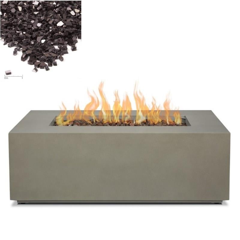Home Square 2Piece Set with Small Fire Table with Conversion Kit