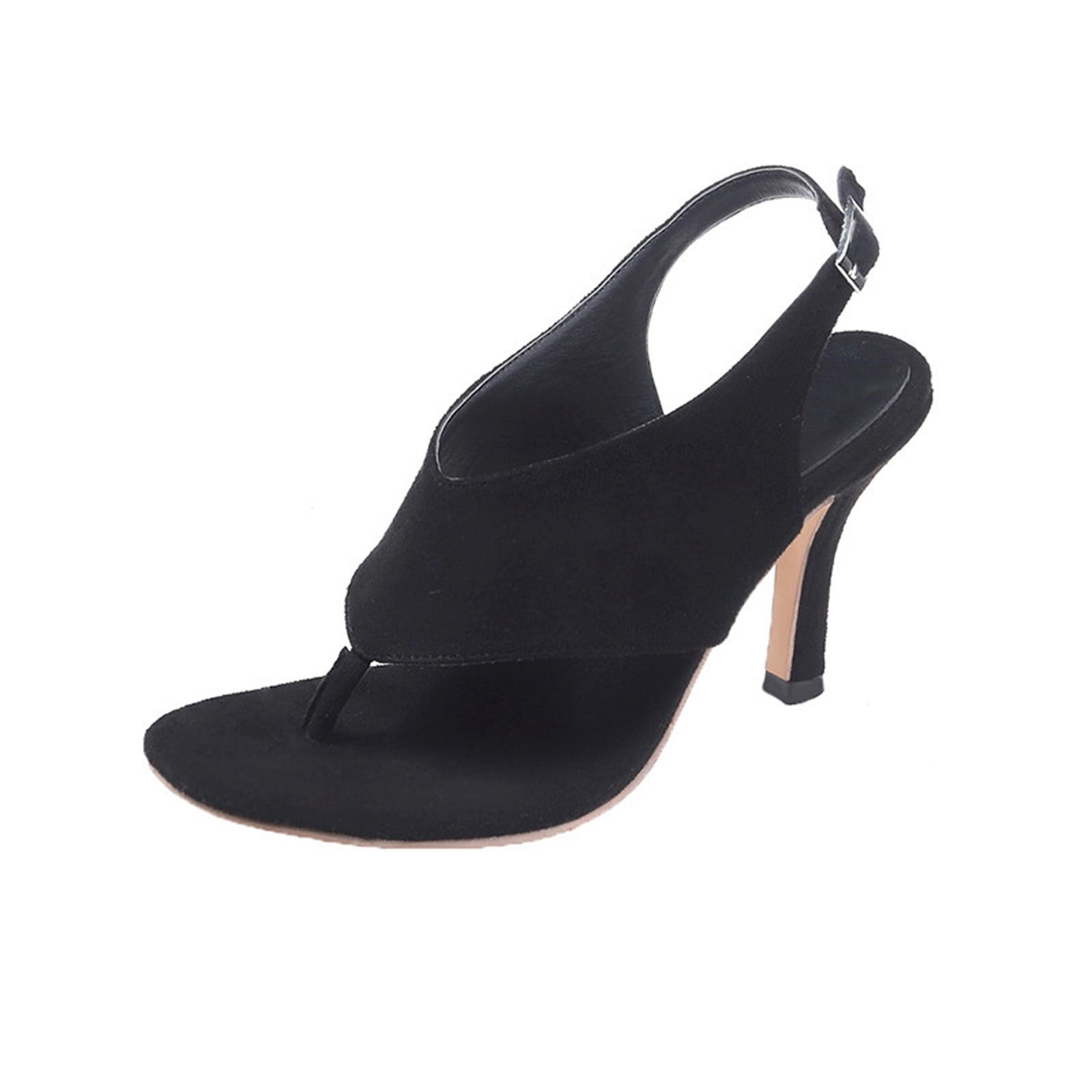 Toe post slingback thin heeled sandals sale