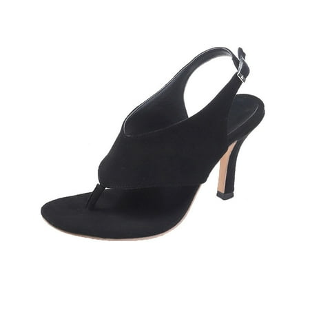 

KaLI_store Sandals Women Women s Flat Sandals Fashion Slides With Soft Leather Slippers for Summer Black
