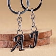 thumbnail image 3 of 26 Letras Llavero De Metal Simple A-Z Iniciales Para Hombres Mujeres Accesorios De Bricolaje Bolsa De Regalo De Cumpleaños Colgante Coche, 3 of 4