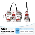 thumbnail image 2 of Yiaed Rabbit And Hedgehog Print Large Capacity Beach Travel Bag - Waterproof Zipper Vacation Tote for Sandproof Storage, and Camping, 2 of 5