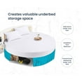 thumbnail image 3 of SGI Bedding Round Bed Skirt |Wrap Around Microfiber Bed Skirt | Fade Resistant, Wrinkle Free, Anti-static, Decorative, Extra Storage Space, Clutter-Free | 80" Diameter / 18" Drop, Turquoise Blue, 3 of 8