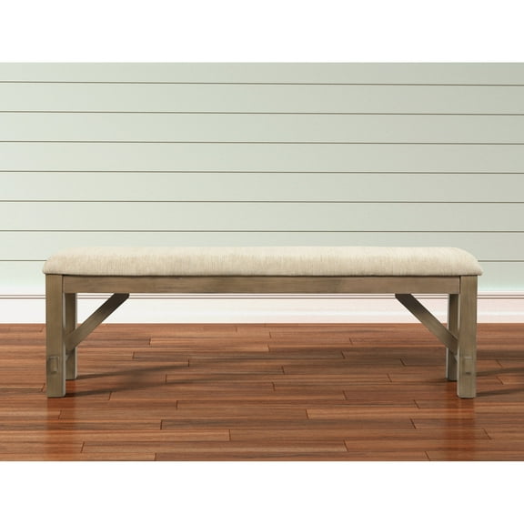 Newboti Furniture Raven Wood Fabric Upholstered Dining Bench 75947