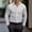 White, variant on Dolkfu Button Down Spring Shirts for Men Striped Business Dress Shirt Long Sleeve Regular Fit Satin Mens Tshirt L