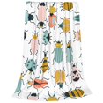 thumbnail image 2 of Fuzoiu Colorful Insects Print Ultra-Soft Micro Fleece Blanket,All Seasons Flannel Throw, Lightweight Blanket for Bed, Sofa, Couch, Movie Night, Camping, and Travel-40"x30", 2 of 7