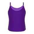 thumbnail image 2 of LiiYii Kids Girls Dance Party Camisole Sequins Adjustable Spaghetti Shoulder Straps Tank Top Purple 12, 2 of 7