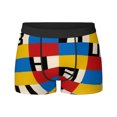 thumbnail image 2 of Calzoncillos tipo bóxer para hombre, ropa interior, transpirable, estilo Bauhaus modernista, geométricos, regalo, 2 of 5